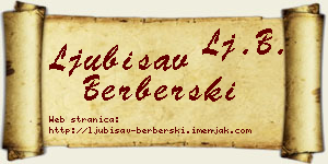 Ljubisav Berberski vizit kartica